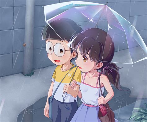 doraemon nobita wallpaper|nobita shizuka anime wallpaper.